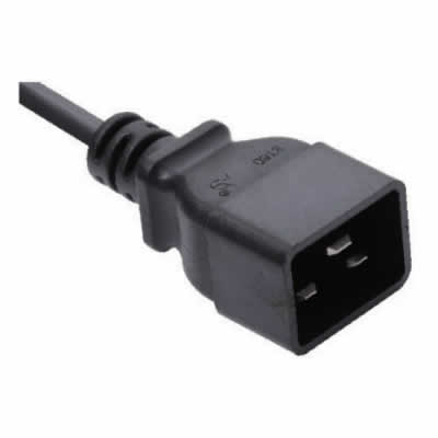ST6D IEC C20品字尾电源线，适配VDE H05VV-F 3×1.0~1.5mm²欧标线材